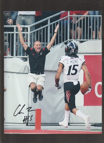 Chris Moore autograph signed 8 x 10 inch photo CINCINNATI BEARCATS - 第 1/1 張圖片