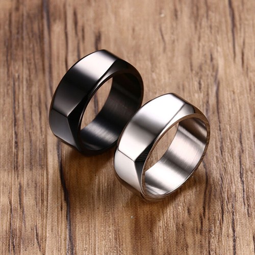 New Width 8mm Titanium Steel Simple Men's Ring Can Be Engraved Fashion Jewelry