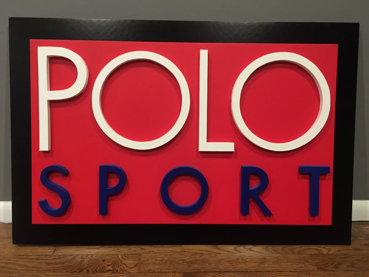 Polo display sign clearance vintage