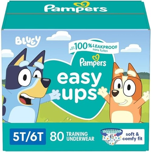 Pampers Easy Ups Boys & Girls Bluey Potty Training Pants Training Underwear All - Picture 8 of 9