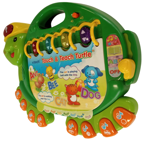 VTech Touch & Teach Turtle Interactive Learning Toy for Toddlers - Alphabet, Num - Picture 3 of 9