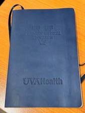 UVA navy blue blank journal, Graduate Medical Education