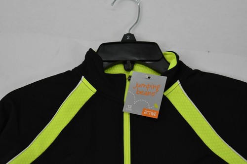 Jumping Beans Kids Boys Black Full Zip Jacket Pull On Joggers Activewear Set 12 - Picture 3 of 9