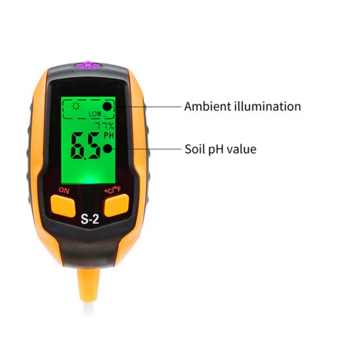 Soil Meter Tester LCD Digital Soil PH Temperature Humidity Sensor Monitor Plants - Picture 18 of 24