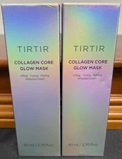 TIRTIR Collagen Core Glow Mask 2.7 FL OZ NonWash Off Lightning Toning Whipped X2