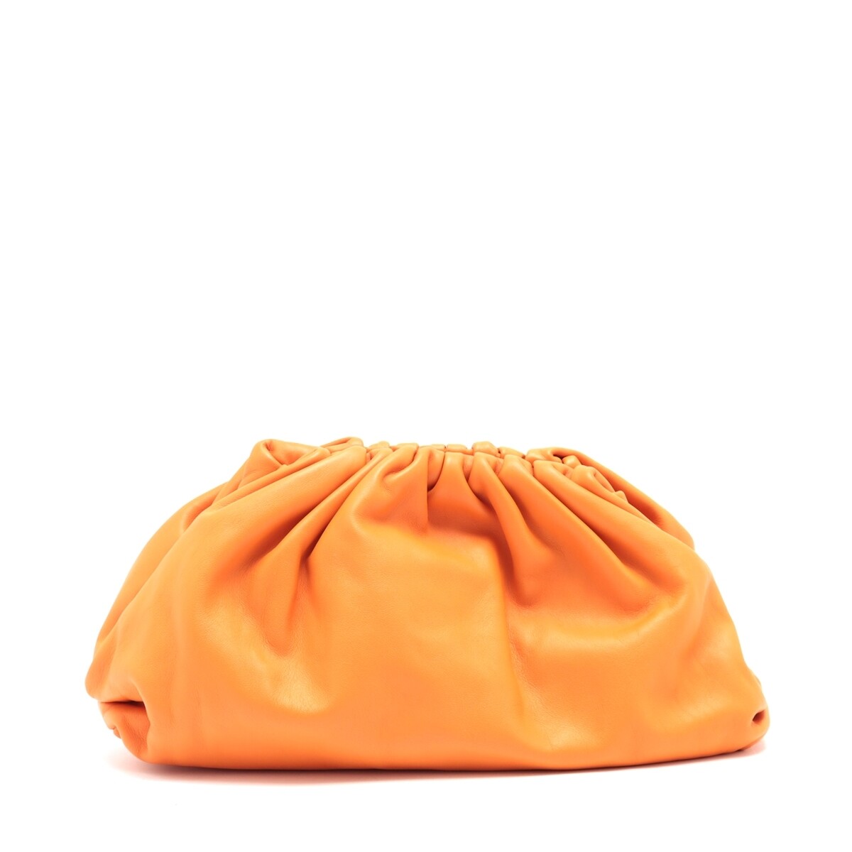 BOTTEGA VENETA large Twist orange intrecciato woven knotted