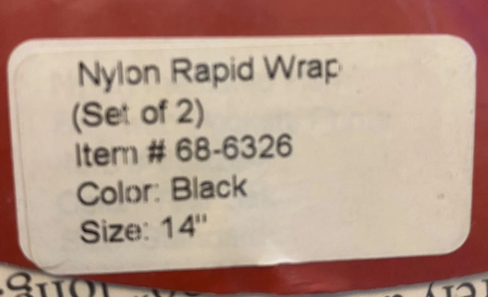 Envolturas rápidas de nailon para caballos Showman Foto 2 de 3