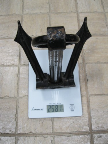 Anchor 14" Vintage Cast Iron small Yachts Ship Boat Soviet Union Russia USSR 60s - Picture 16 of 16