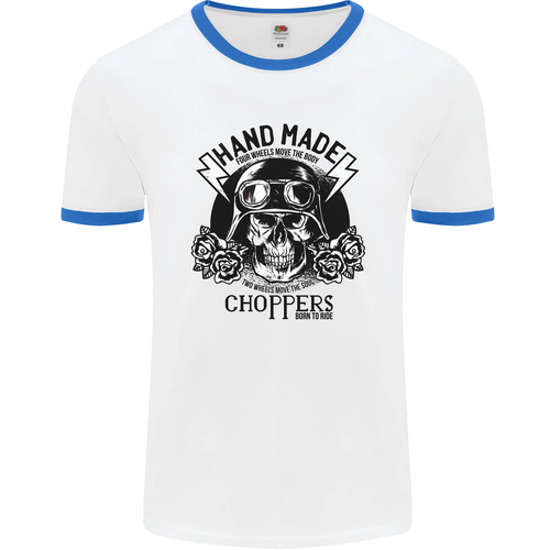 Hecho a Mano Helicópteros Motero Moto Bicicleta Hombre Ringer Camiseta - Imagen 43 de 50