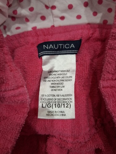 Nautica Pink Flamingo Robe Youth Size L/G (10/12) - Picture 3 of 3