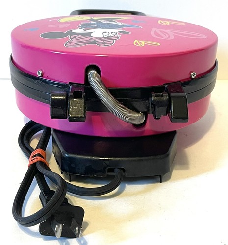 Disney DMG-31 Minnie Mouse Waffle Maker Pink Tested Working - Picture 5 of 11