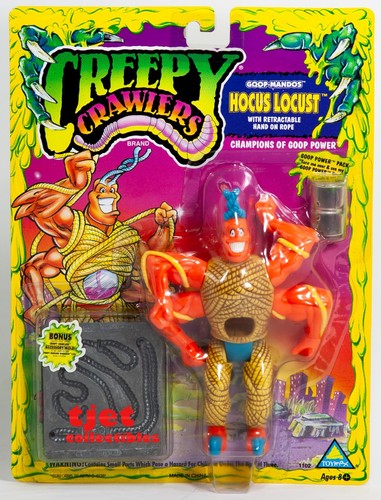 Creepy Crawlers Goop-Mandos Hocus Locust Action Figure Toymax 1994 MOC ...