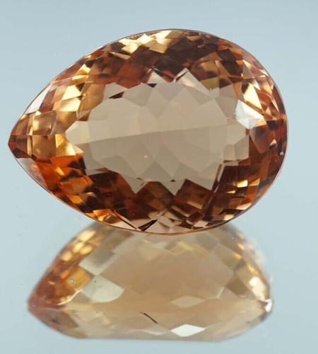AAA+ Large Imperial Topaz 53.40 Ct. Pear Cut Loose Gemstone Gifts for Birthday - Picture 3 of 8