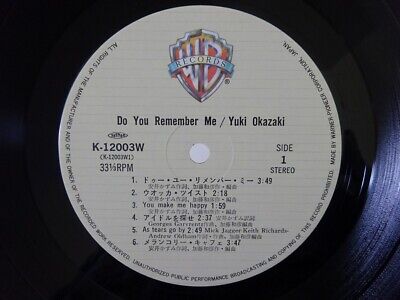 Yuki Okazaki Do You Remember Me Warner Bros. Records K Yuki Okazaki Do You Remember Me Warner Bros. Records K