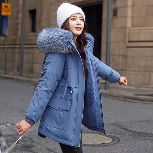 DAMEN DAMEN STEPP WINTER MANTEL PUFFER FELLKRAGEN KAPUZE JACKE PARKA GR. * - Bild 21 von 24