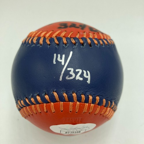 Nolan Ryan "324 Wins" Signed Houston Astros Spinneybeck Baseball JSA COA - Picture 2 of 9