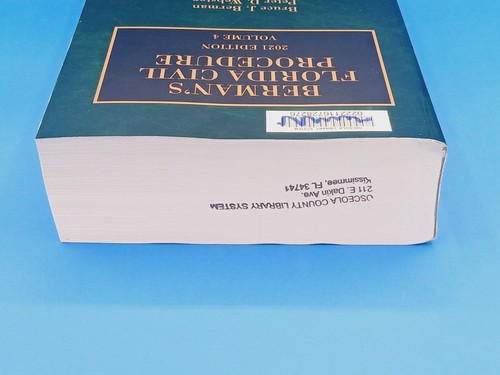 Berman's Florida Civil Procedure 2021 Edition Volume 4, Bruce & Peter.. - Imagen 8 de 15