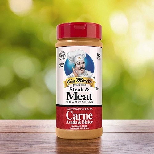 	Chef Merito Steak & Meat Seasoning Powder Carne Asada & Bistec 14 oz	 - Zdjęcie 5 z 6