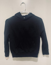 BONPOINT Pocket Hooded Sweatshirt  Black Was 210 Girls Size 8 Great Condition