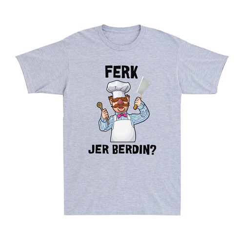 Swedish Chef Ferk Jer Berdin Men's T Shirt Black Navy Cotton Funny Gift Tee Top - Picture 5 of 8