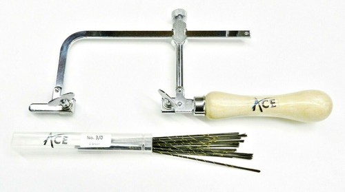 Telaio per sega gioiellieri 3" e 144 lame per sega # 2/0 set telaio per riparazione creazione gioielli  - Foto 9 di 9