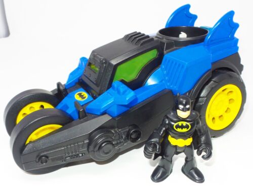 Batimóvil Motorizado Fisher Price Imaginext Batman con Figura DC Super Friends!