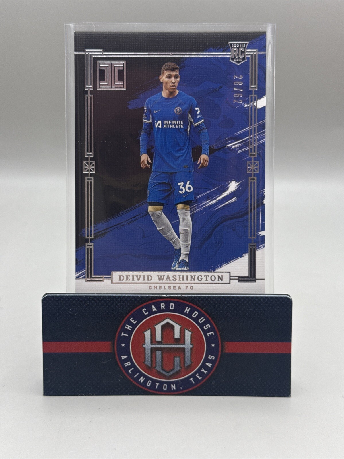 2023-24 Impeccable Premier League Deivid Washington Rookie RC /62 Chelsea ZZ1