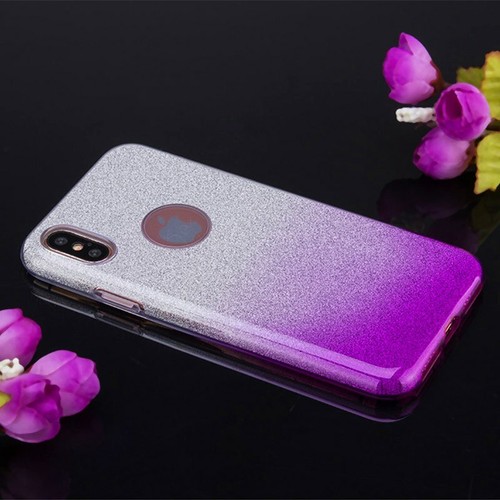 Funda protectora brillante de poliuretano termoplástico brillante de 2 tonos brillante para iPhone 7 8 7 Plus X, XR - Imagen 3 de 12