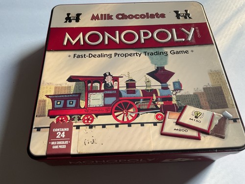Hasbro Mini Monopoly Cookie Tin Limited Edition Collector's Box 6"x6" Empty - Picture 2 of 5