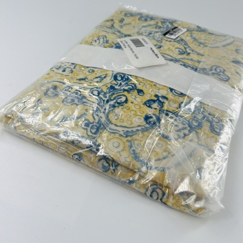 Pottery Barn Couleur Nature La Mer Cotton Table Runner 16”x90” Yellow Blue New - Picture 9 of 18