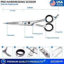 Professional Barber Scissors GERMAN Shears Size 6" BRAND NEW Hair Cutting