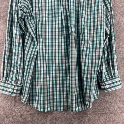Duluth Trading Shirt Men's XLT WrinkleFighter Button Down Casual Green Plaid - Picture 7 of 13