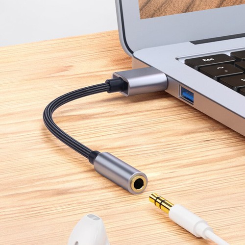 20CM USB Sound Card USB To 3.5mm Audio Earphone Adapter External Sound Card - Photo 7/10