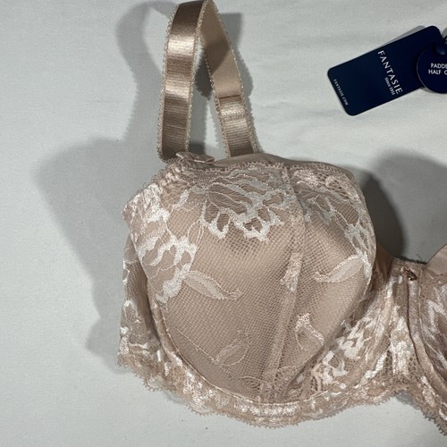 Nuevo con etiquetas Sujetador Aubree Acolchado Media Taza Con Alambre en Beige #U1161 - Imagen 6 de 11
