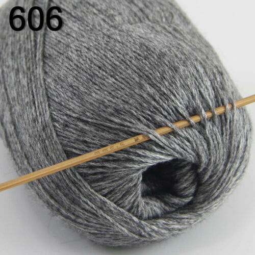 Sale New 50g Ball Super Soft Warm Wool Cashmere Shawls Hand Knit Crochet Yarn - Picture 30 of 52