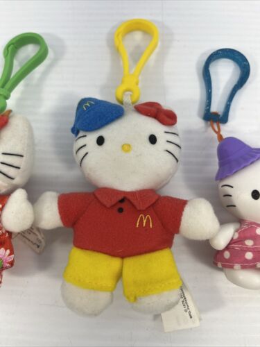 Lot of 5 Vintage 2000 McDonald's Happy Meal Toy Sanrio Hello Kitty Clip Keychain - Picture 3 of 6