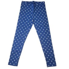 Spotted Zebra Girls Blue Star Print Leggings Size Medium 8 Brand New