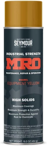 620-1443 Industrial MRO High Solids Spray Paint, Equipment Yellow 16 Fl Oz (Pack
