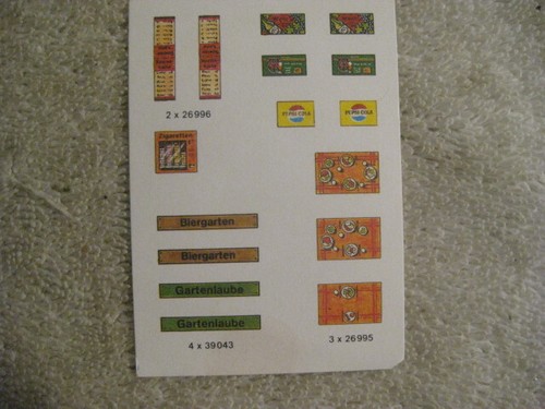 New in box HO Model Train Vollmer Model Kit 5132 Outdoor Seating Tables Chairs - Picture 7 of 8