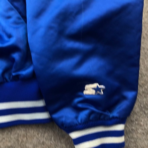 Vintage Kansas City Royals Jacket Mens Large Blue Satin Embroidered MLB - Picture 9 of 18