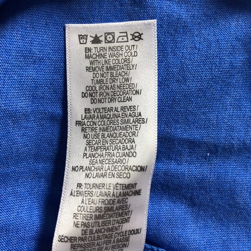 Reebok Womens Slim Top Sz S Blue Better Than Any Excuse V-Neck Short Sleeve NWT - Picture 14 of 15