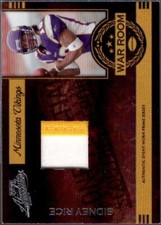 Sidney Rice Card 2007 Absolute Memorabilia War Room Materials Prime #23