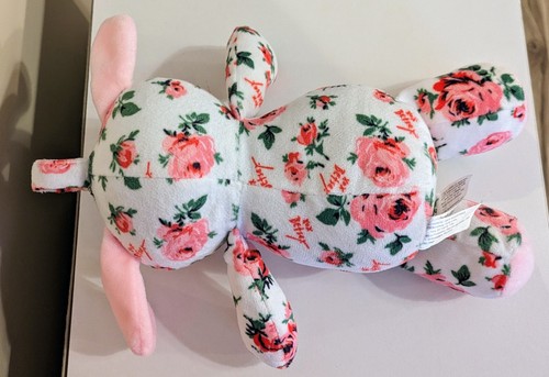 Betsey Johnson Plush Bunny Rabbit In a Floral Design Stuffed Animal - Picture 4 of 10