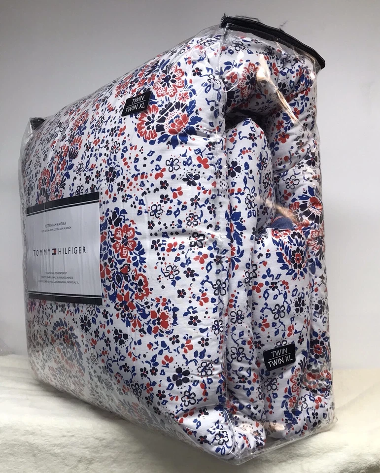 Tommy Hilfiger Edredón Doble/XL Almohada Falsa Tottenham Paisley Floral Ropa de Cama Foto 3 de 4