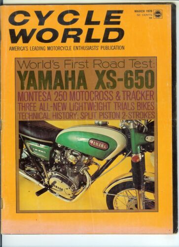 March 1970 Cycle World motorcycle magazine Yamaha XS650 Montesa Cappra Honda CT - Picture 1 of 1