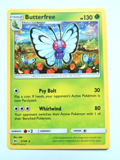 Butterfree 3/149 NM Sun & Moon Base Set 2017 TCG Card ENG Regular Grass Rare