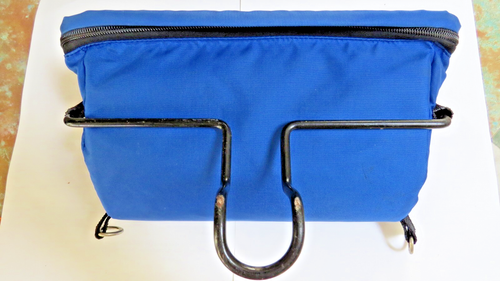 Vintage Blue Cannondale Bar Bag Includes OEM Handlebar Bracket, Straps & Hooks - Picture 17 of 19