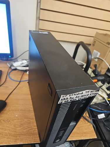 HP EliteDesk 705 G2 SFF AMD PRO A8-8650B R7 3.2GHz 16GB 256GB SSD W11P PC - Picture 5 of 11
