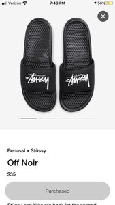 Off noir slides Clearance