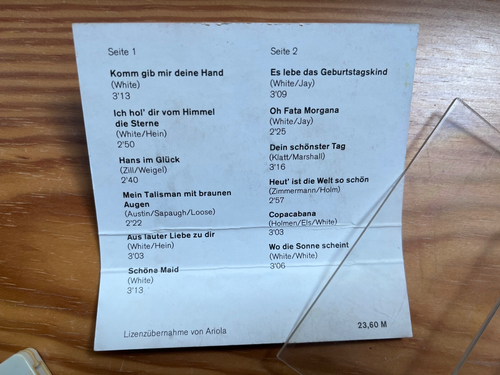 MC Tony Marshall Schöne Maid MusikKassette amiga c 50-218 - Picture 4 of 4
